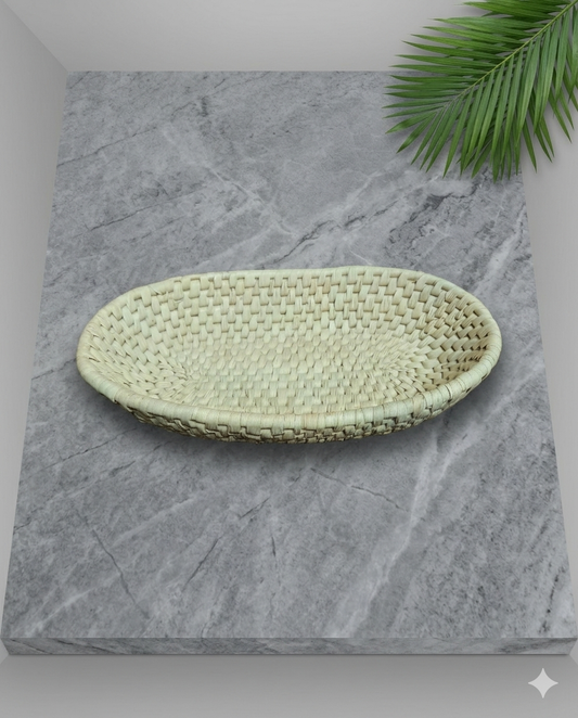 Tray Fruit basket Date Leaf (11"/6.5") (FB002)