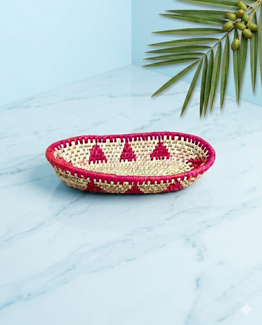 Tray Fruit basket Date Leaf (12"/6.5") (FB005)