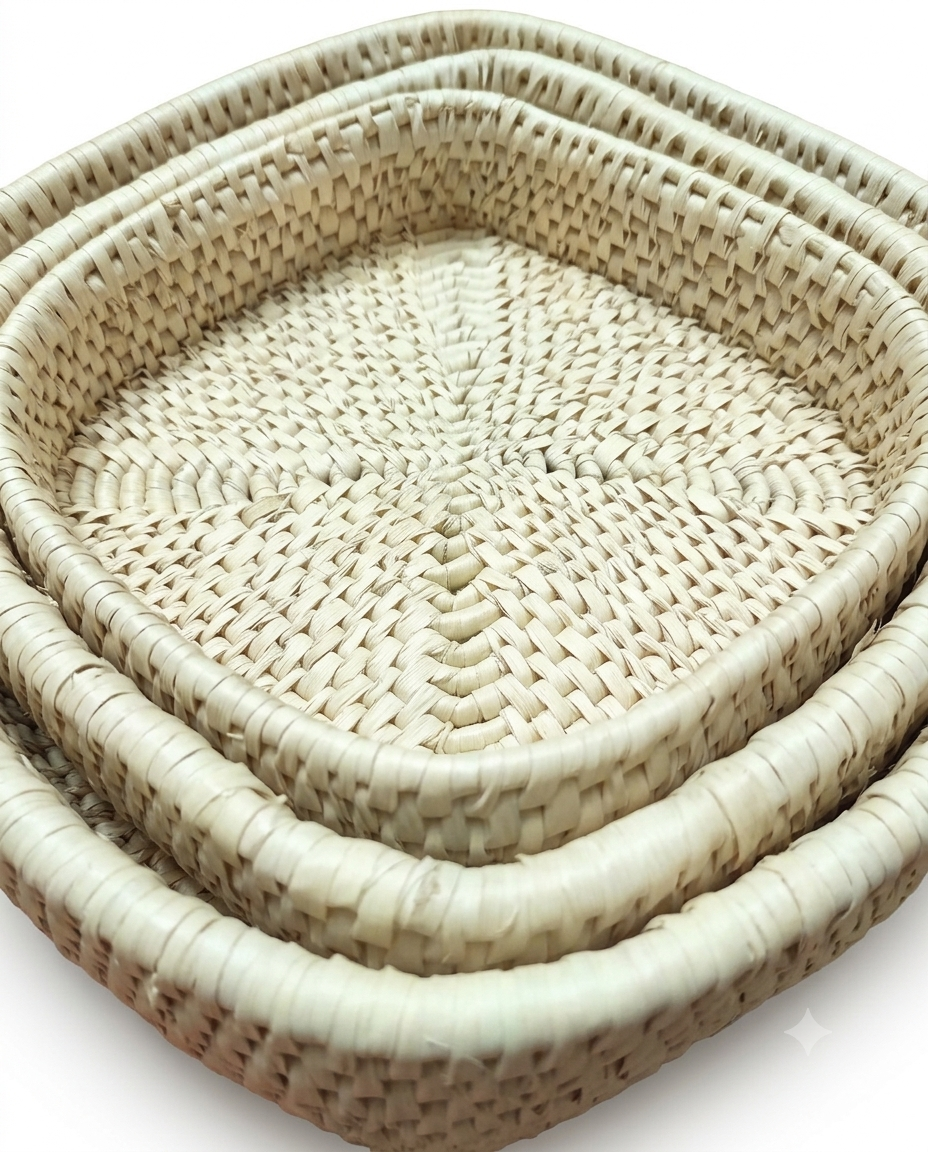 Heritage Quad Fruit basket (set of 03 pieces) (TFR009)