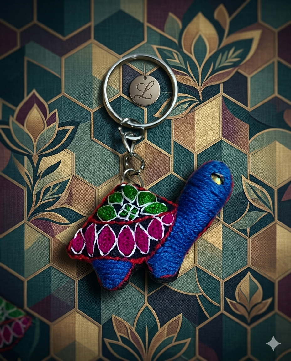 Key chain Turtle-Embroidery (KC009)