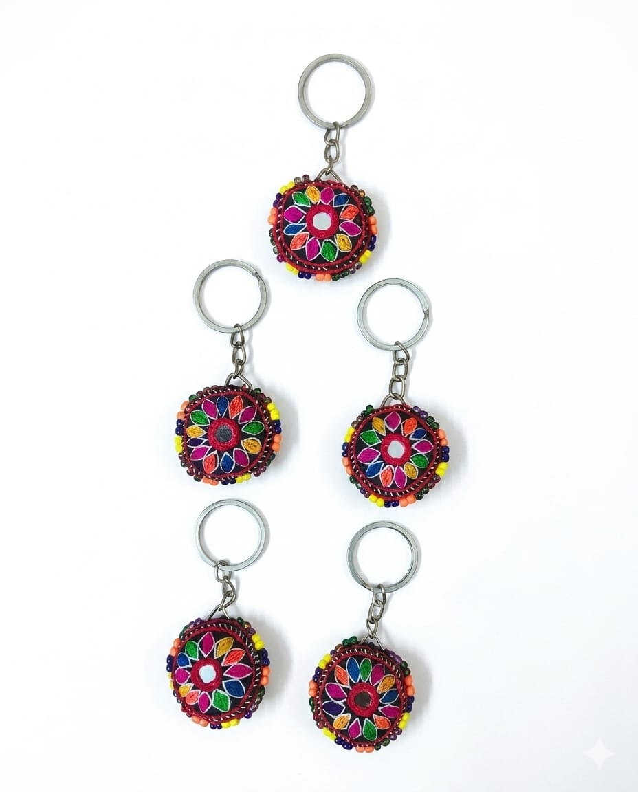 Key Chain Bead-Embroidery (Pack of 05) (KC004)
