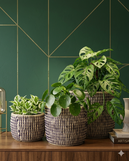 Planter Date Leaf (set of 03) (PR001)