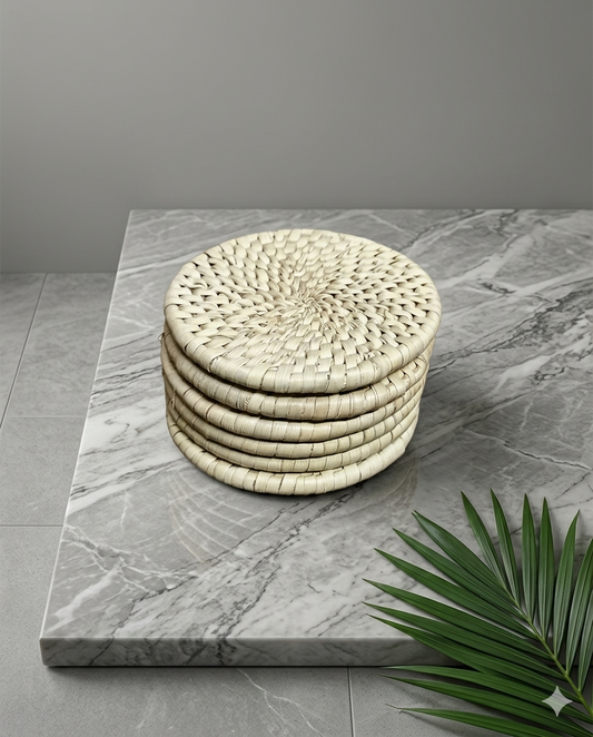 Tea Cup Coaster - 06 pieces (Size-04") (TC002)