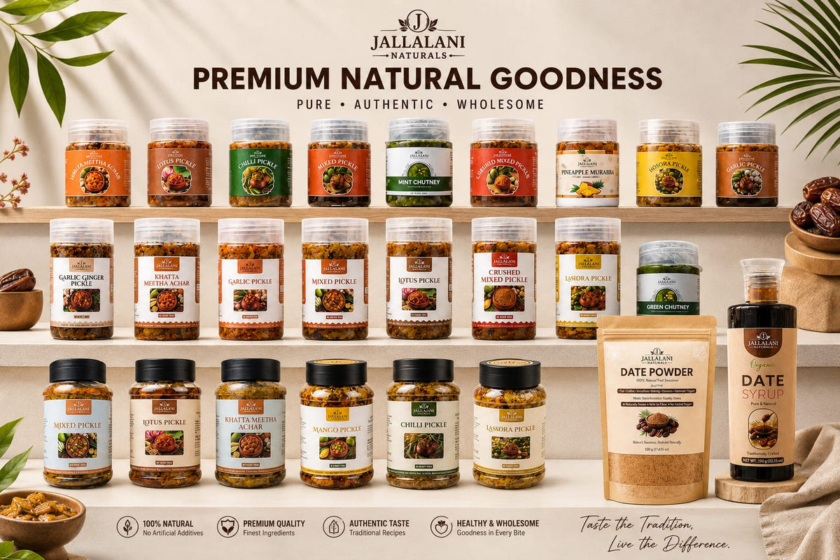 Pickle, Chutney, Murabba, Dates Powder & Dates Syrup Collection