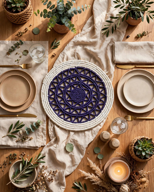 Handwoven Date Leaf Table Placemat – Style 1