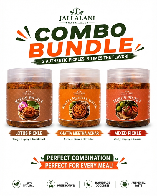 3-Jar Combo Collection of Pickle & Chutney (P009)