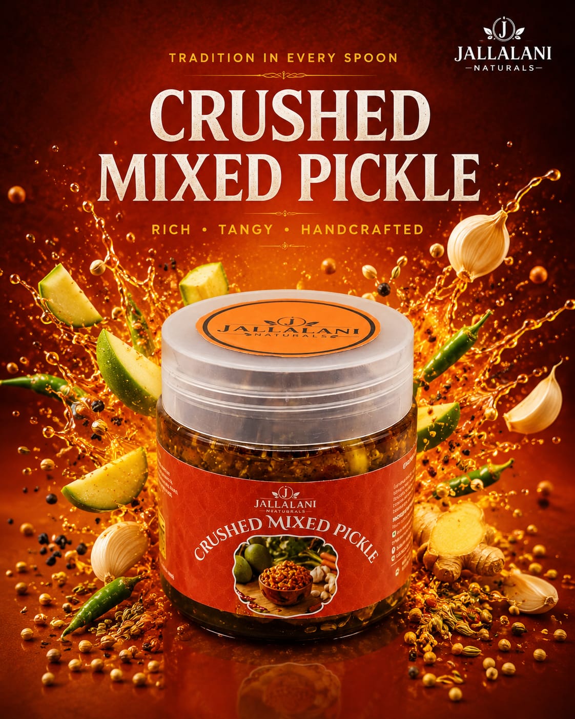 Crushed Mixed Pickle (500g)