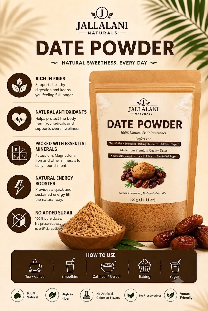Date Powder – Natural Sweetness, Every Day (400g)