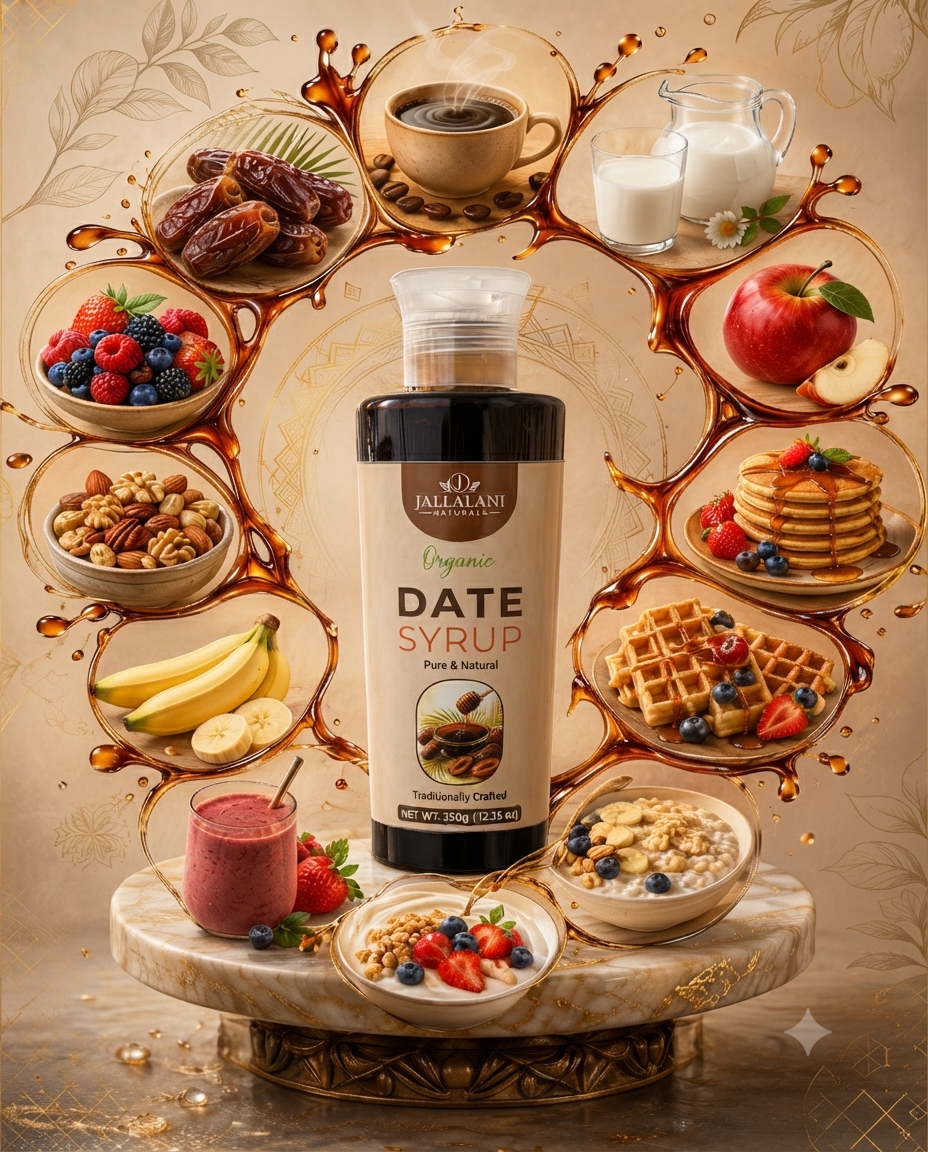 Organic Date Syrup (Pure &amp; Natural Goodness) (350g)