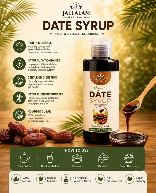 Organic Date Syrup (Pure &amp; Natural Goodness) (350g)