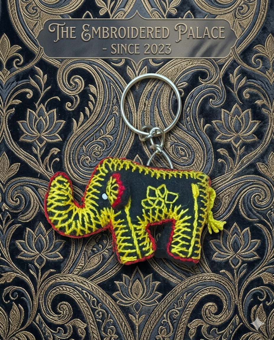 Key chain Elephant-Embroidery (KC010)