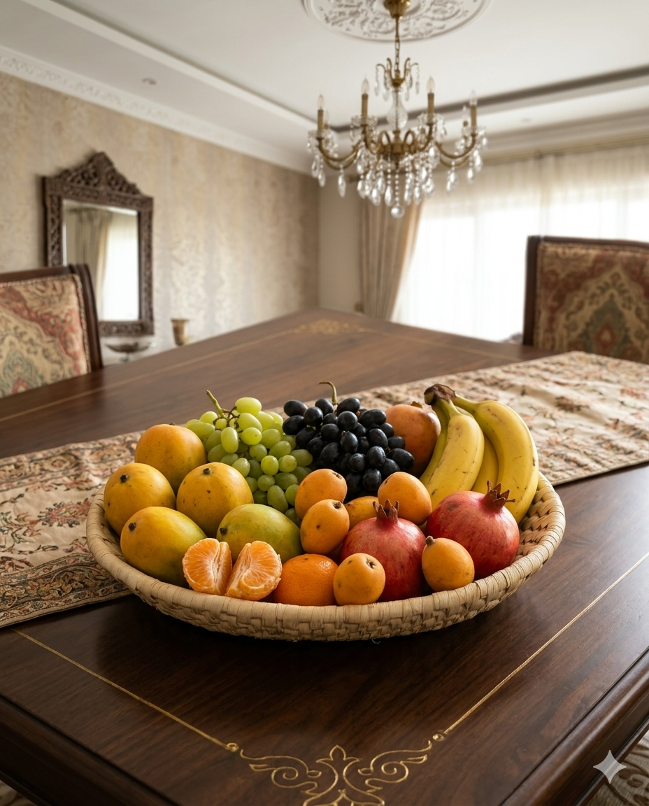 Tray Fruit basket Date Leaf (11"/6.5") (FB002)