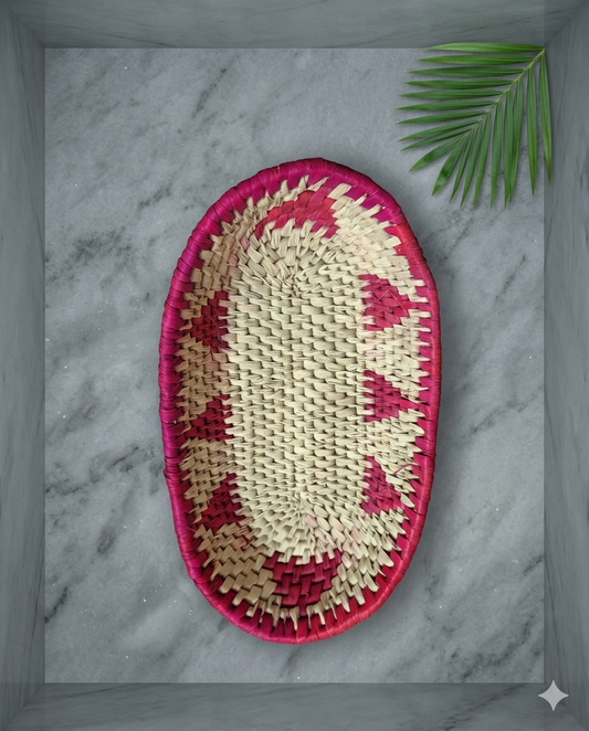 Tray Fruit basket Date Leaf (12"/6.5") (FB005)