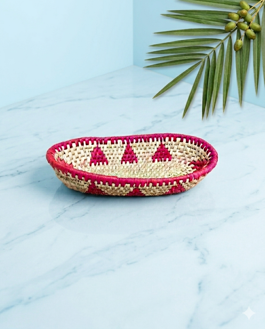 Tray Fruit basket Date Leaf (12"/6.5") (FB005)
