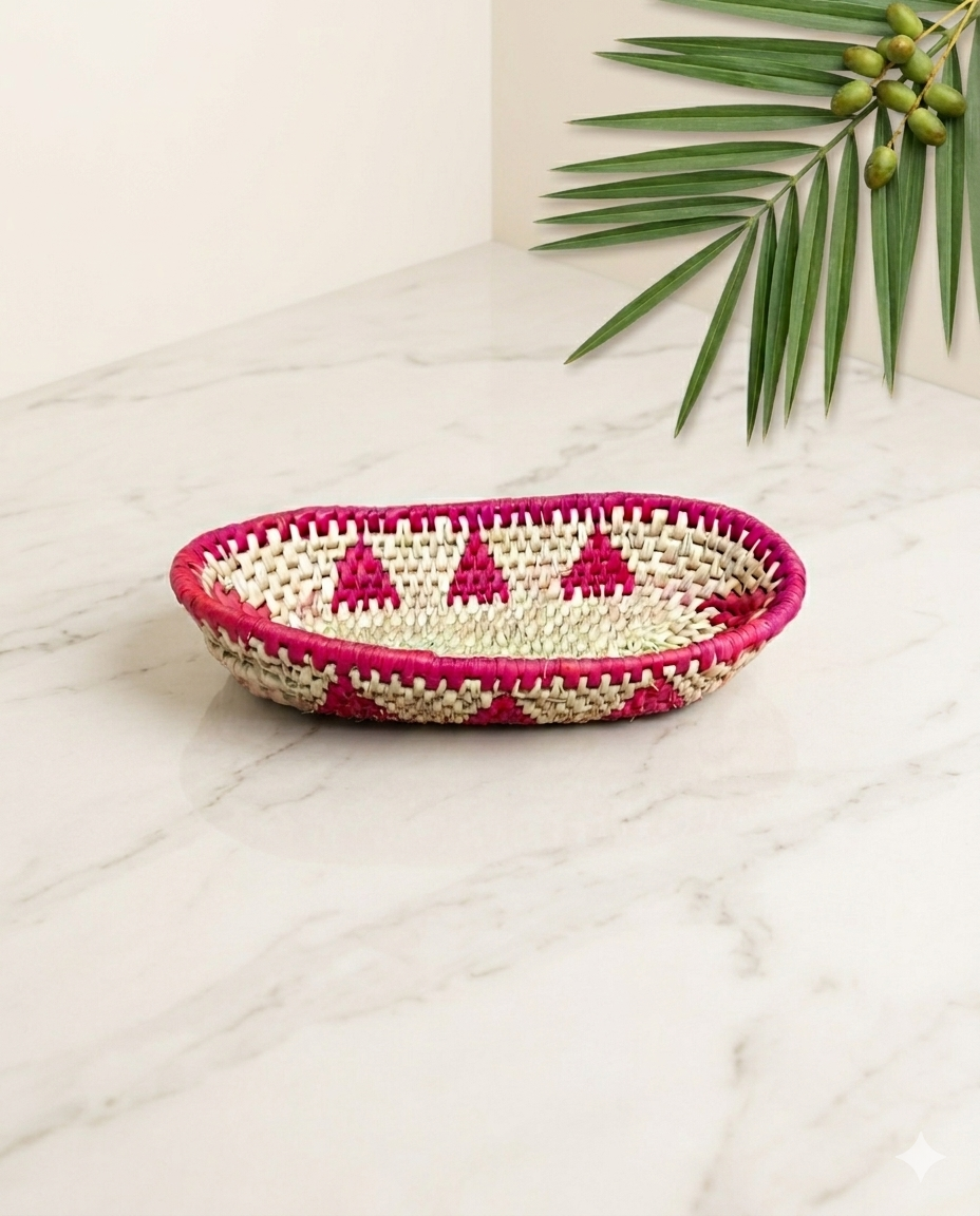 Tray Fruit basket Date Leaf (12"/6.5") (FB005)