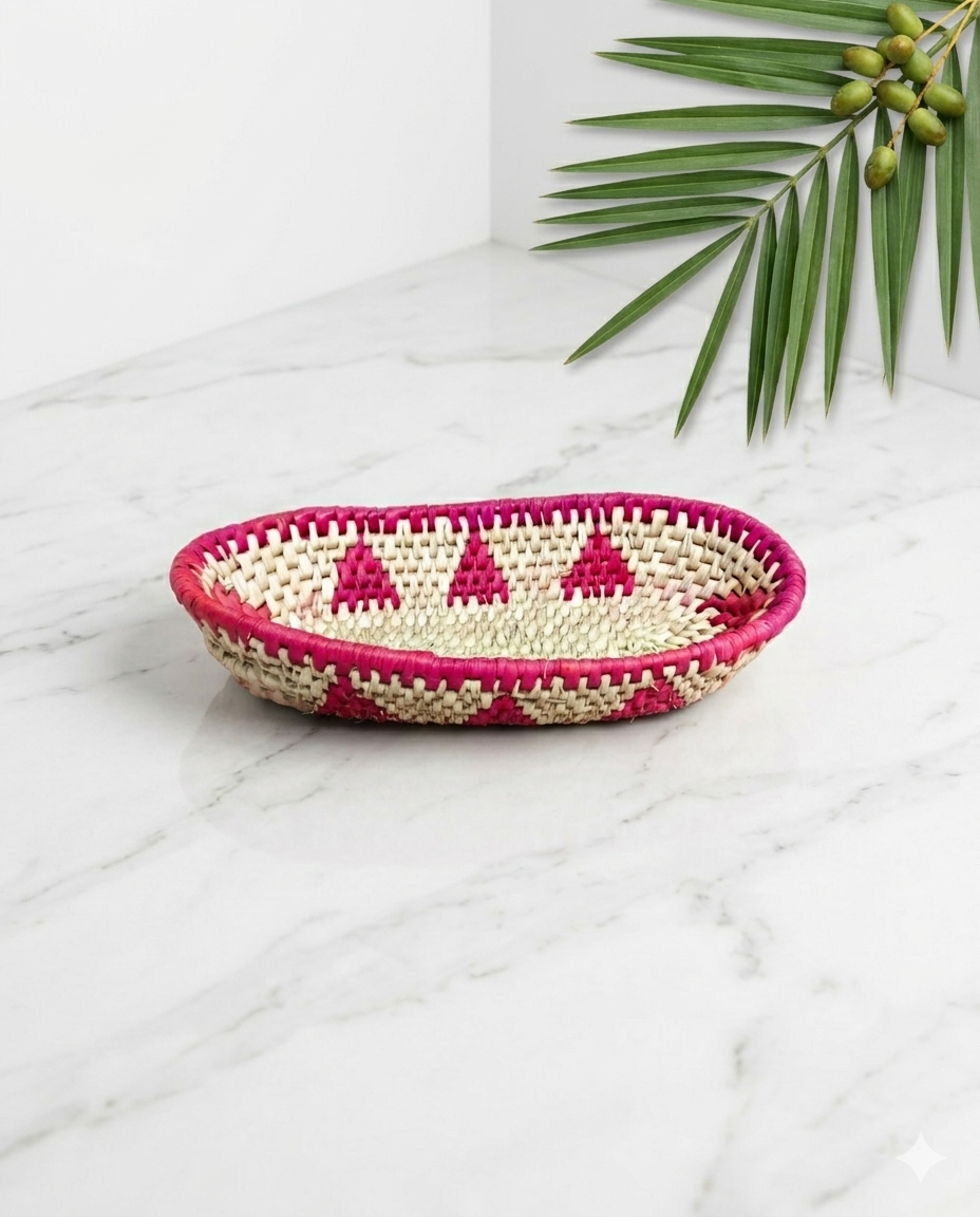 Tray Fruit basket Date Leaf (12"/6.5") (FB005)