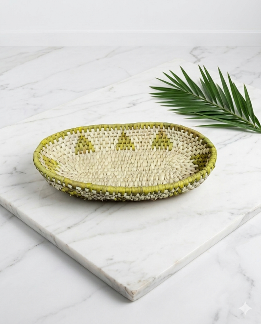 Tray Fruit basket Date Leaf (11"/6.5") (FB001)