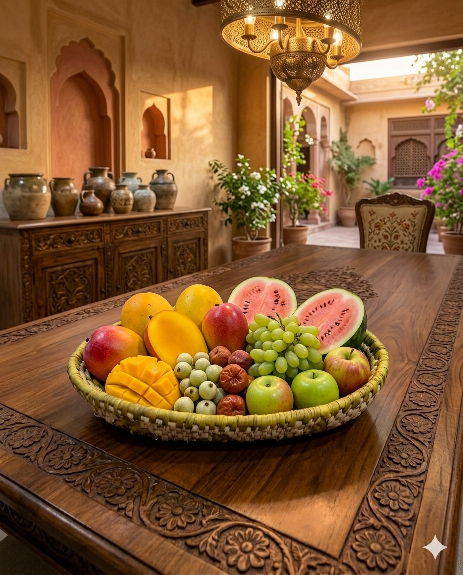 Tray Fruit basket Date Leaf (11"/6.5") (FB001)