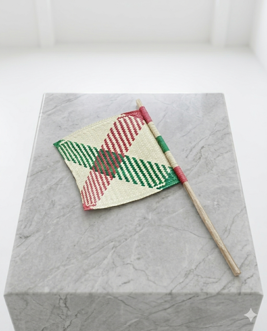 Hand Fan Date Leaf L (HF001)