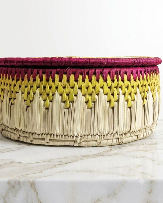 Handwoven Date Leaf Rotidaan Hotpot – Tight Coil Weave