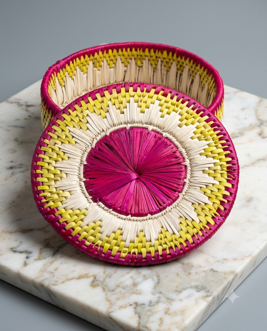 Handwoven Date Leaf Rotidaan Hotpot – Tight Coil Weave