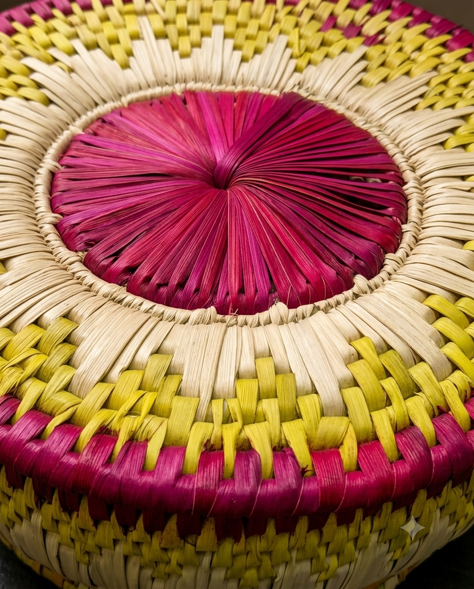 Handwoven Date Leaf Rotidaan Hotpot – Tight Coil Weave