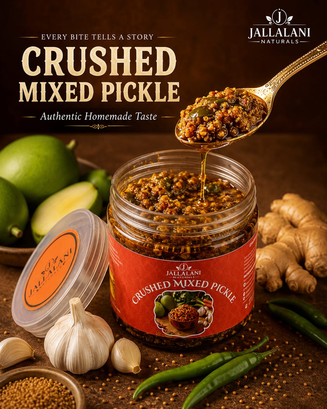 Crushed Mixed Pickle (500g)
