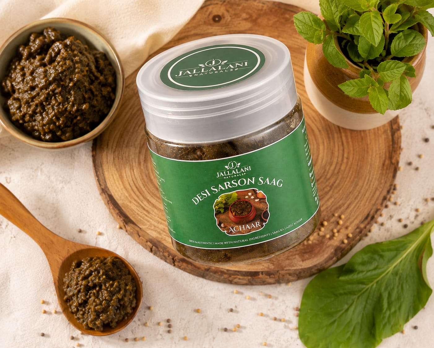 Desi Sarson Saag Pickle (500g)