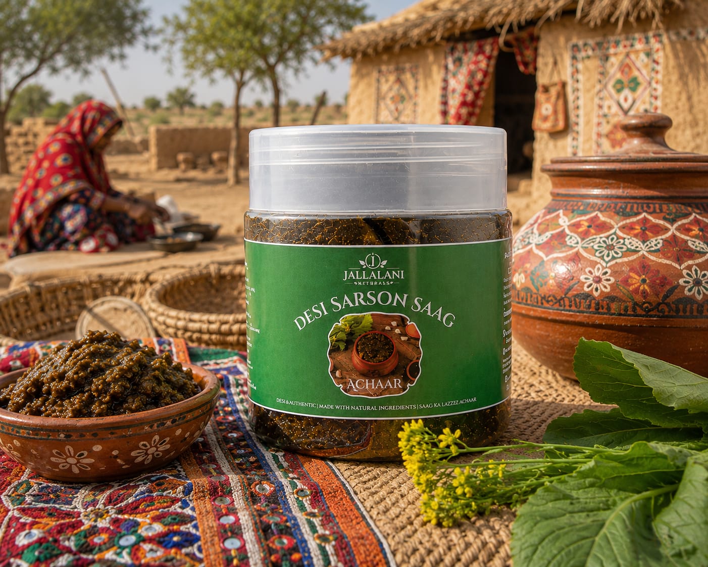Desi Sarson Saag Pickle (500g)
