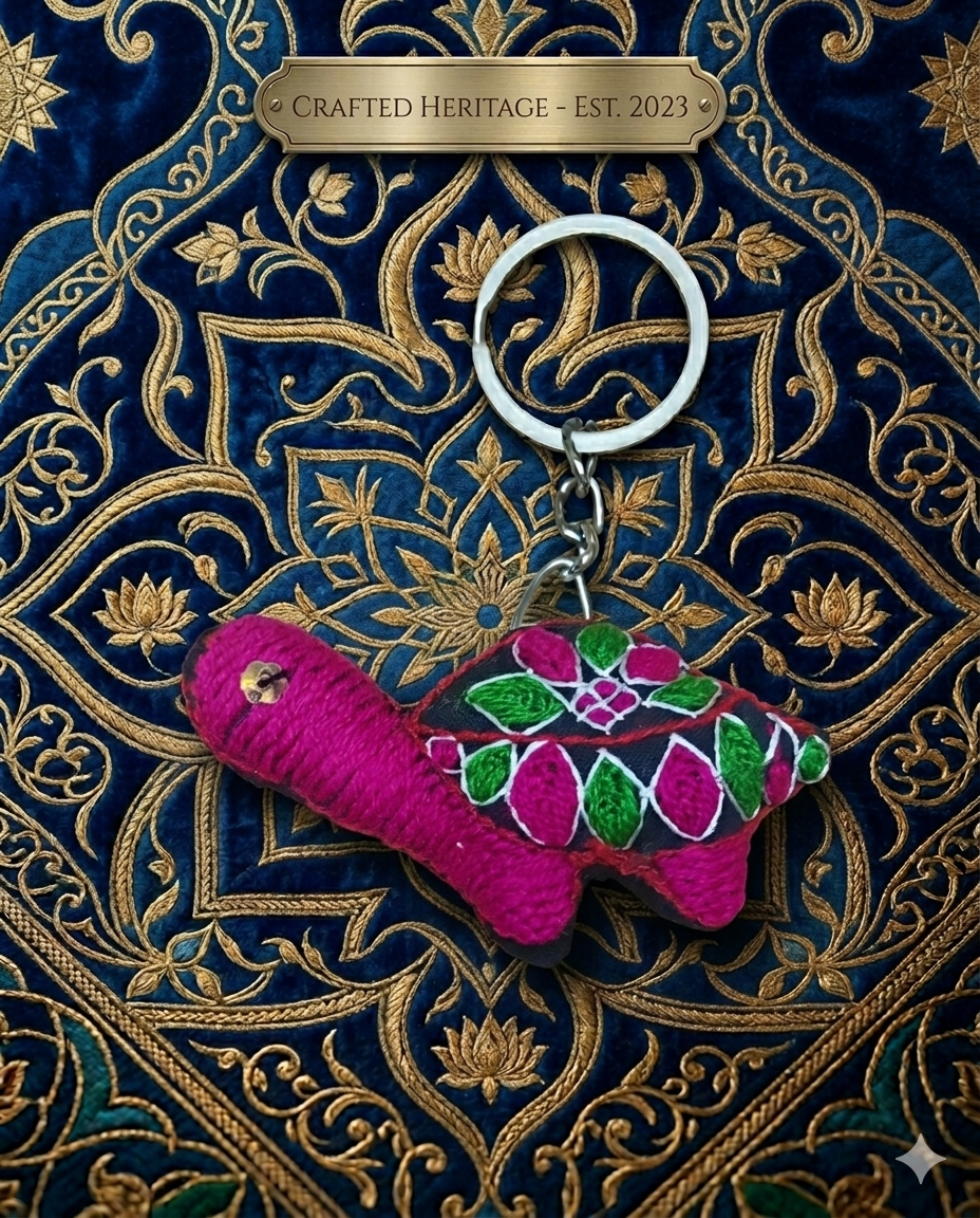 Key chain Turtle-Embroidery (KC009)