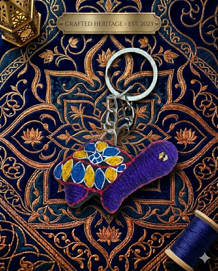 Key chain Turtle-Embroidery (KC009)