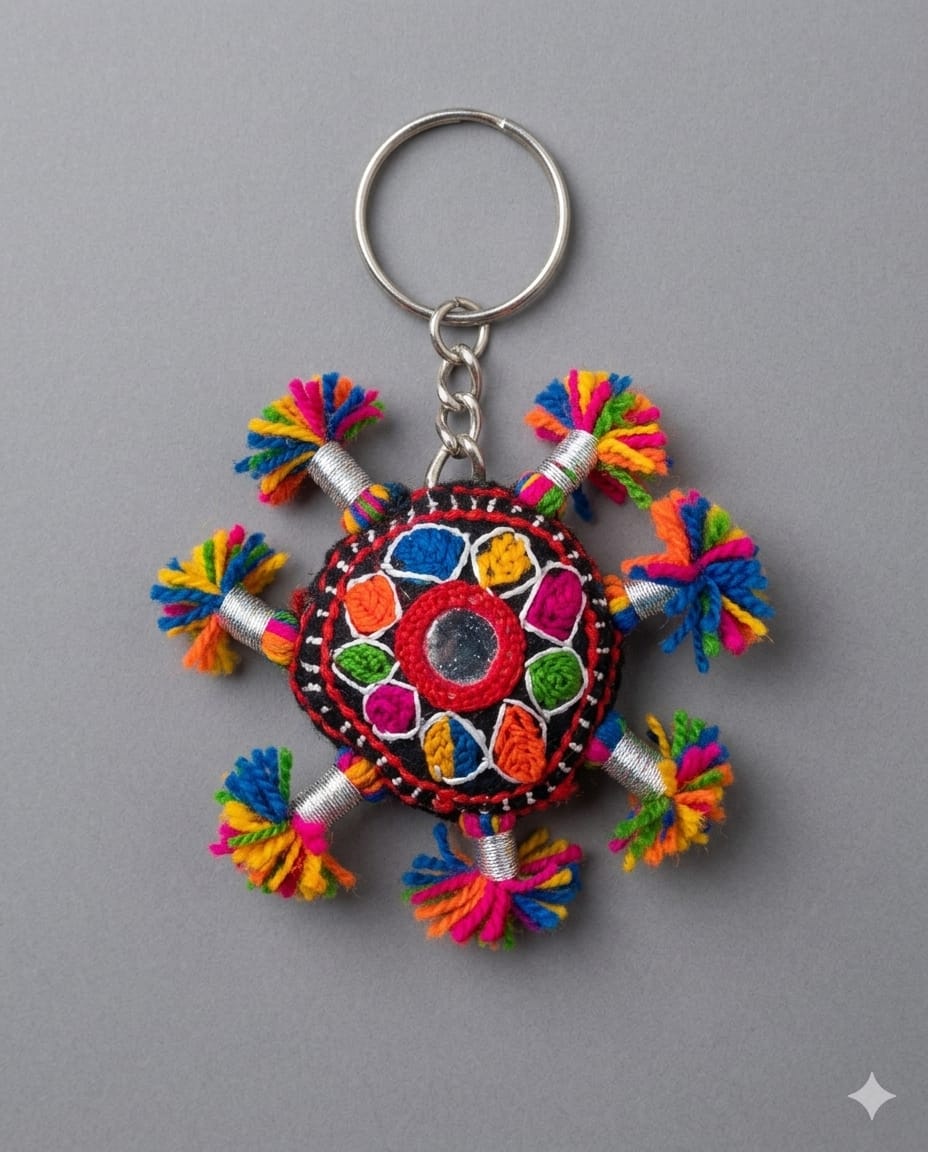 Key Chain Flowers-Embroidery (KC002)