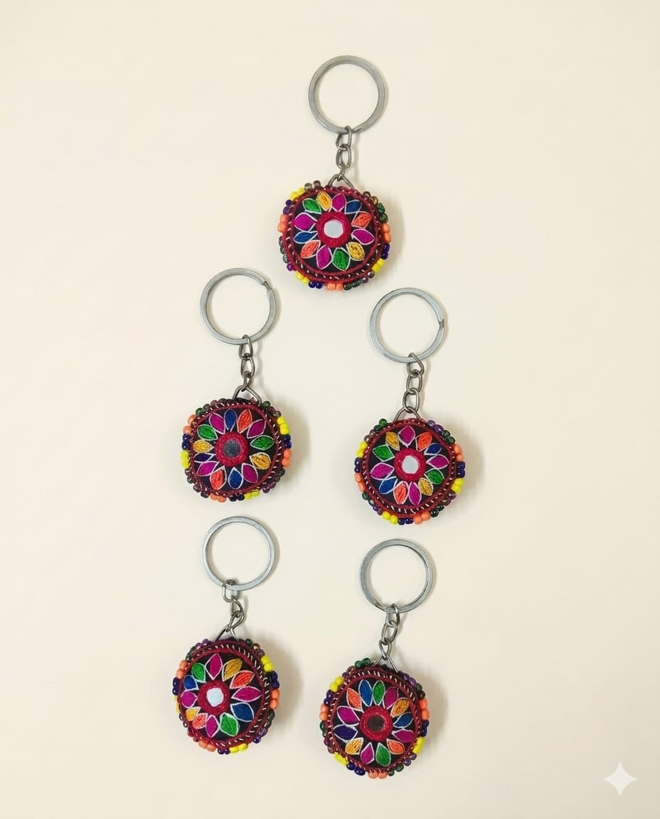 Key Chain Bead-Embroidery (Pack of 05) (KC004)