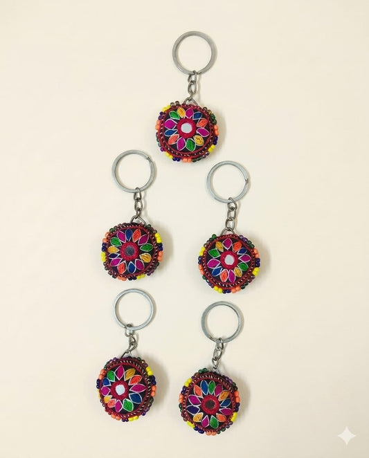 Key Chain Bead-Embroidery (Pack of 05) (KC004)