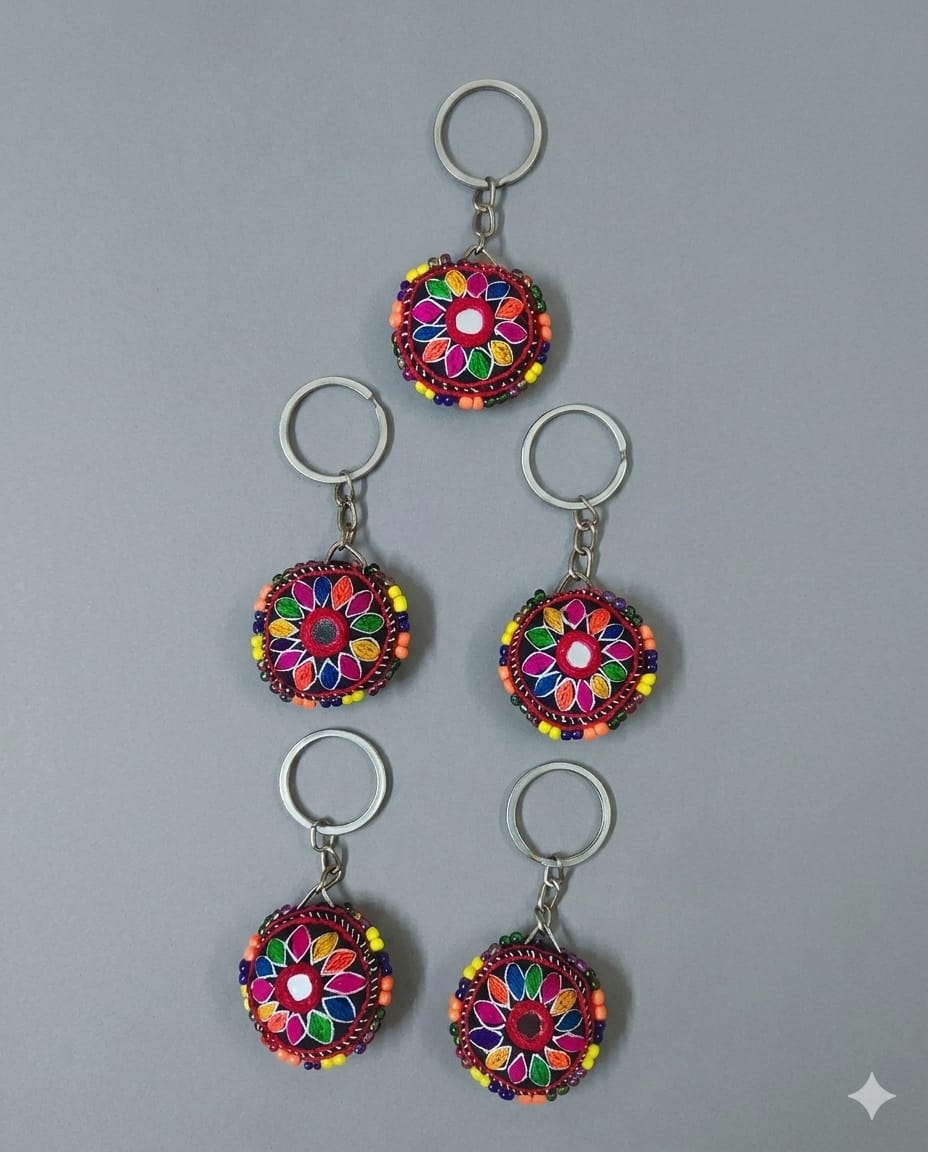 Key Chain Bead-Embroidery (Pack of 05) (KC004)