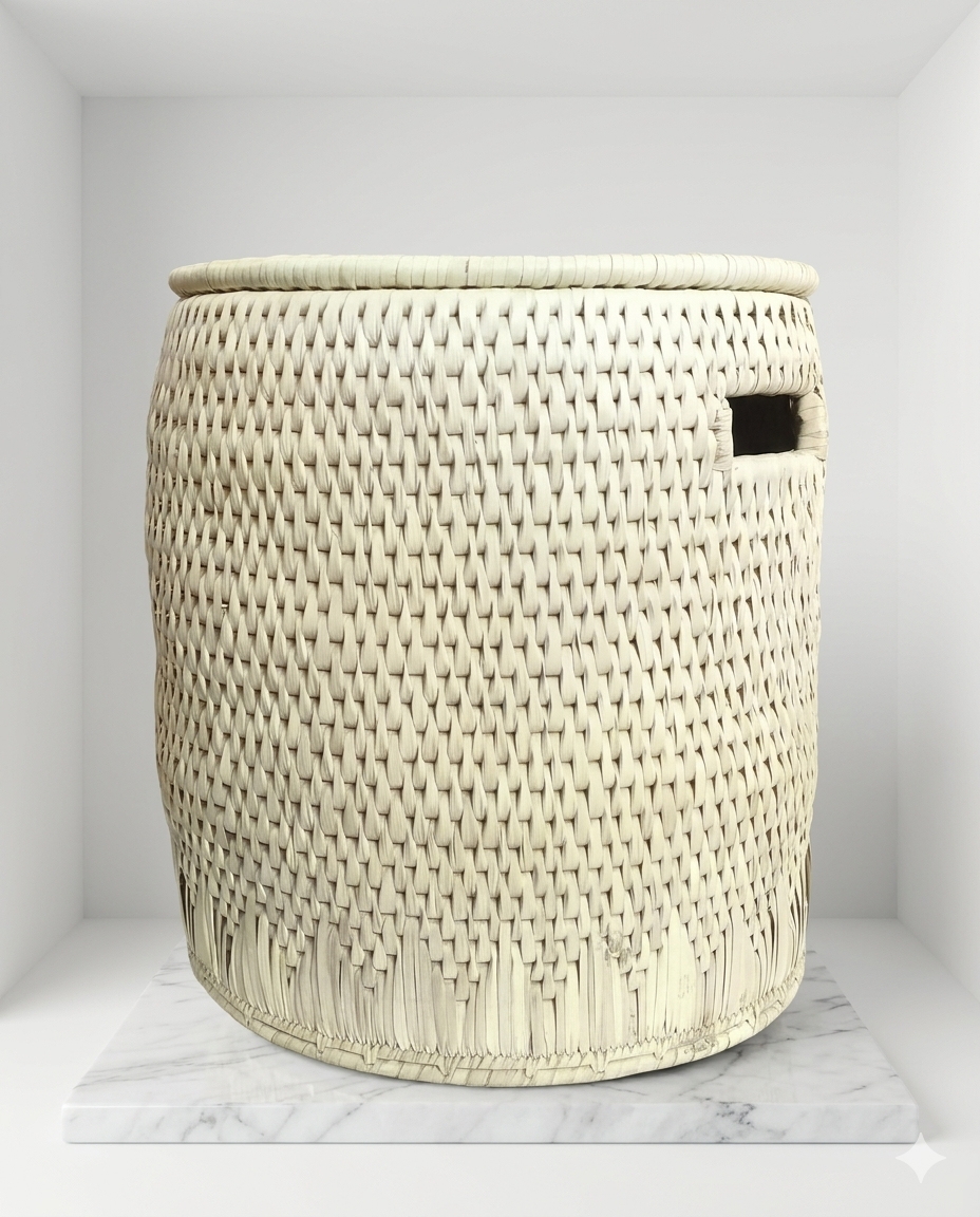 Laundry Basket with Lid (16" X16")(LB008)