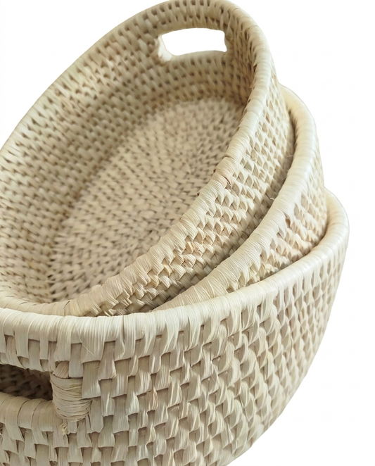 Orbit Fruit basket (Oval Basket set of 03 pieces) (TFR008)