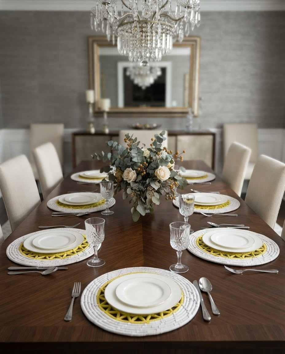 Handwoven Date Leaf Table Placemat – Style 4