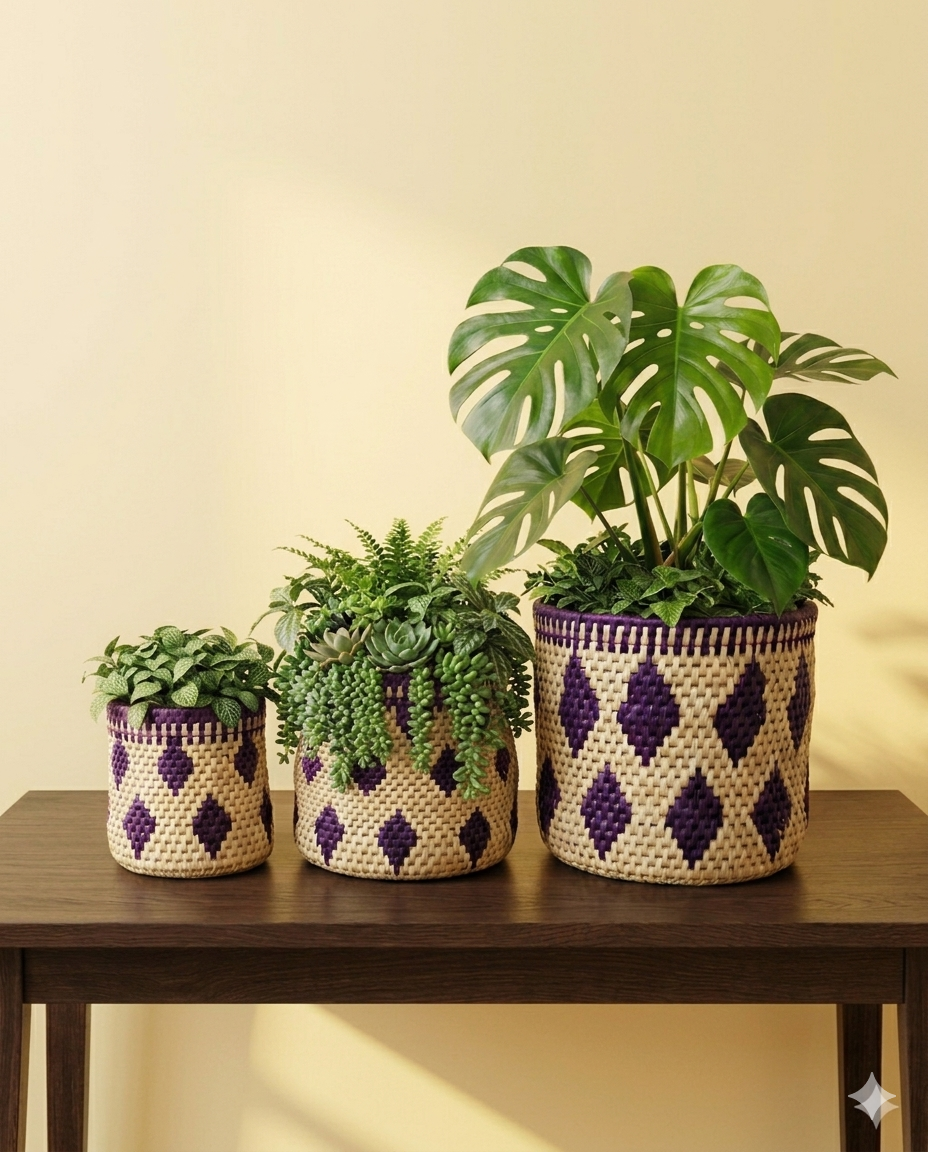 Planter Date Leaf (set of 03) (PR004)