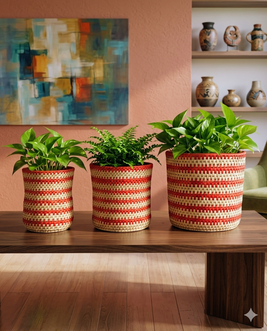 Planter Date Leaf (set of 03) (PR003)