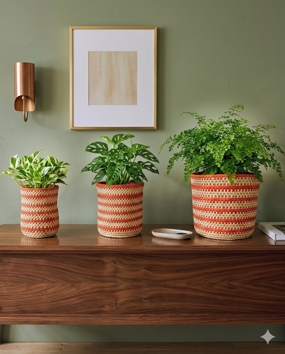 Planter Date Leaf (set of 03) (PR003)
