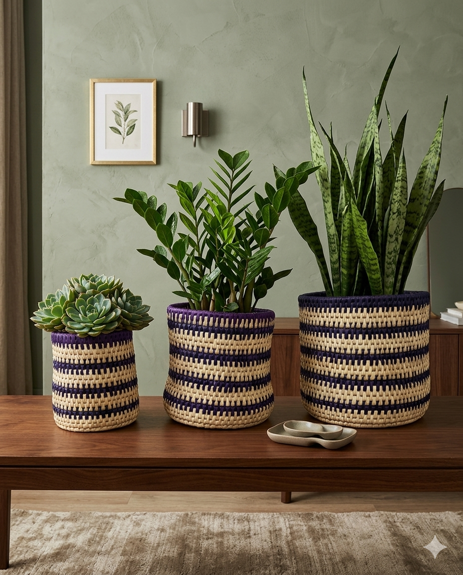 Planter Date Leaf (set of 03) (PR005)