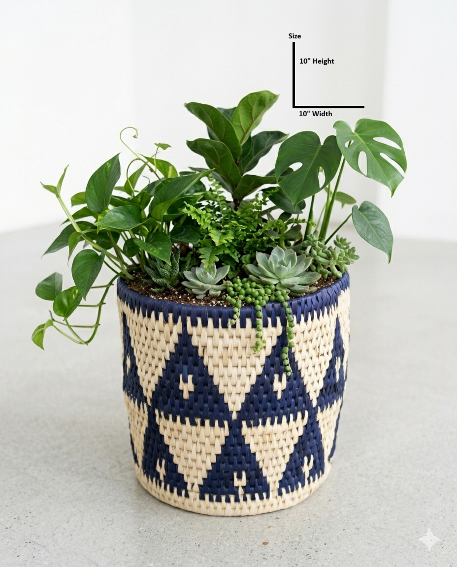 Planter Date Leaf (10"/10") (PR007)