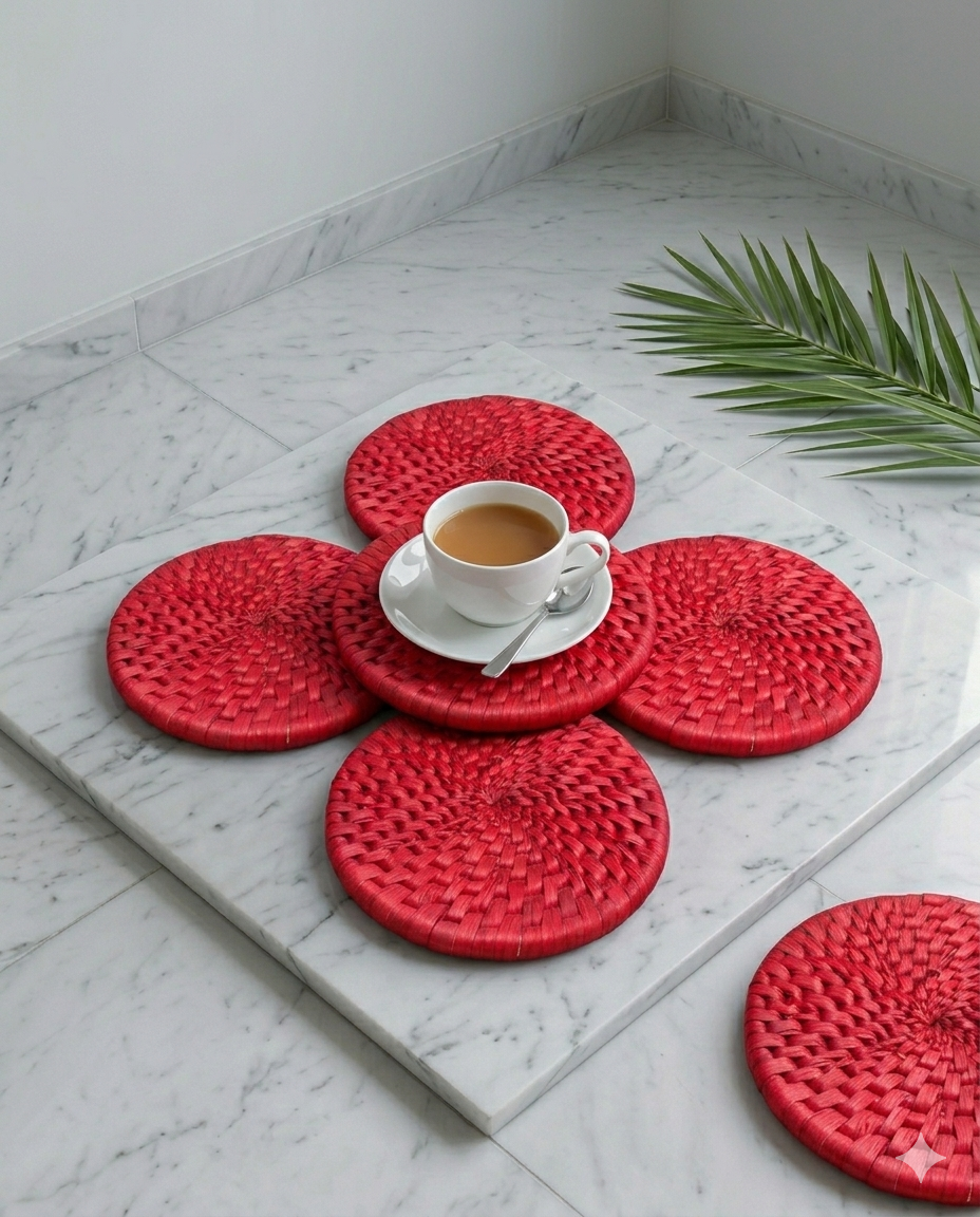 Tea Cup Coaster - 06 pieces (TC001)
