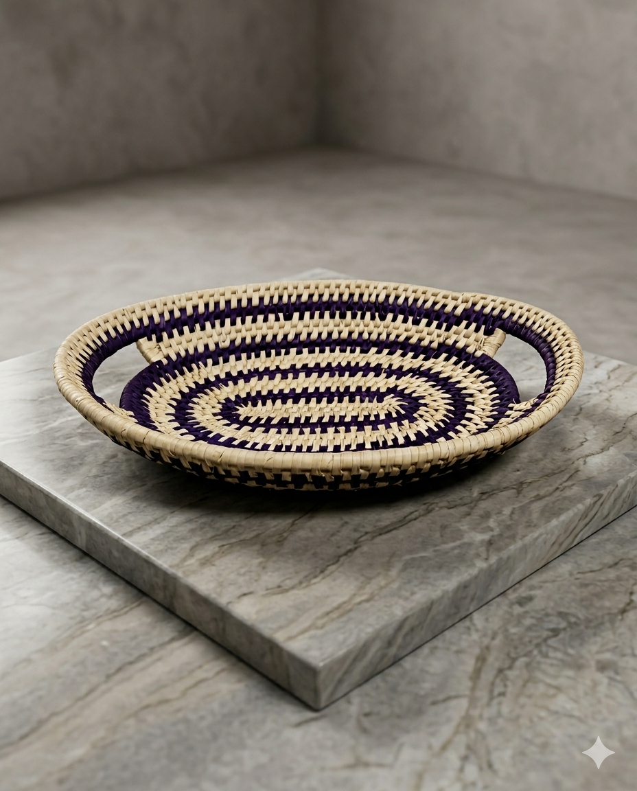 Tray Fruit basket Date Leaf (16.5"/13") (FB010)