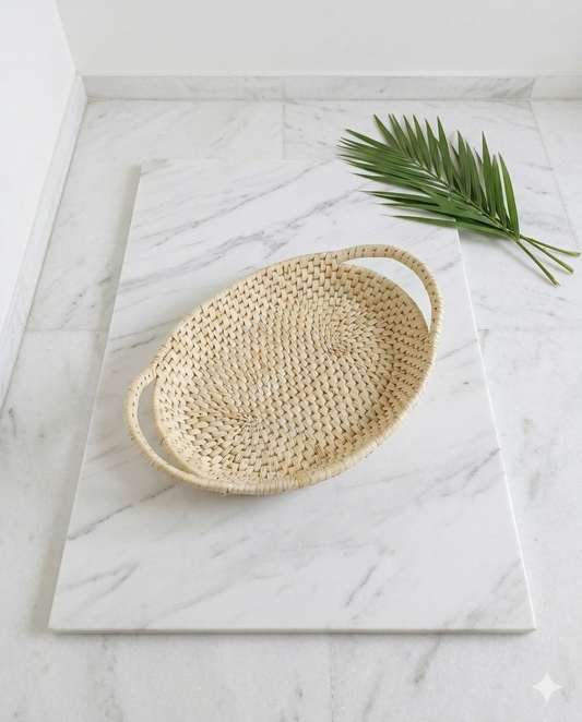 Tray Fruit basket Date Leaf (13"/9.5") (FB006)