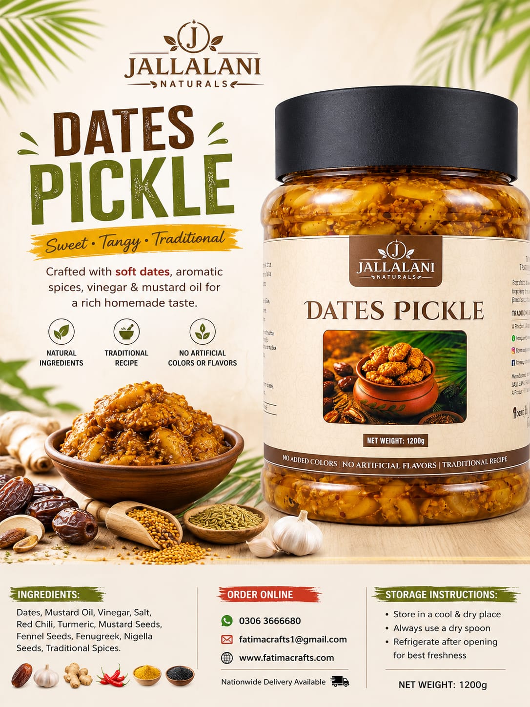 Dates Pickle (1,200g)
